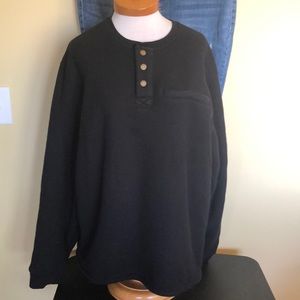 Coleman Black Shearling Lined Long Sleeve Shirt. Sz. XL